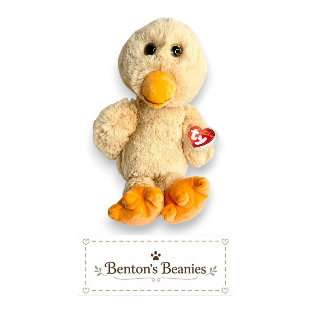 Debbie the Duck Ty Attic Treasures | Sunny Puddle Pal 🧡 | Mint Heart Tag ⭐